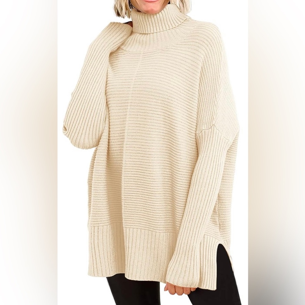 ๐ NWT ๐ - EFAN 2023 Fall Trendy Oversized Turtleneck Sweater - Picture 2 of 6